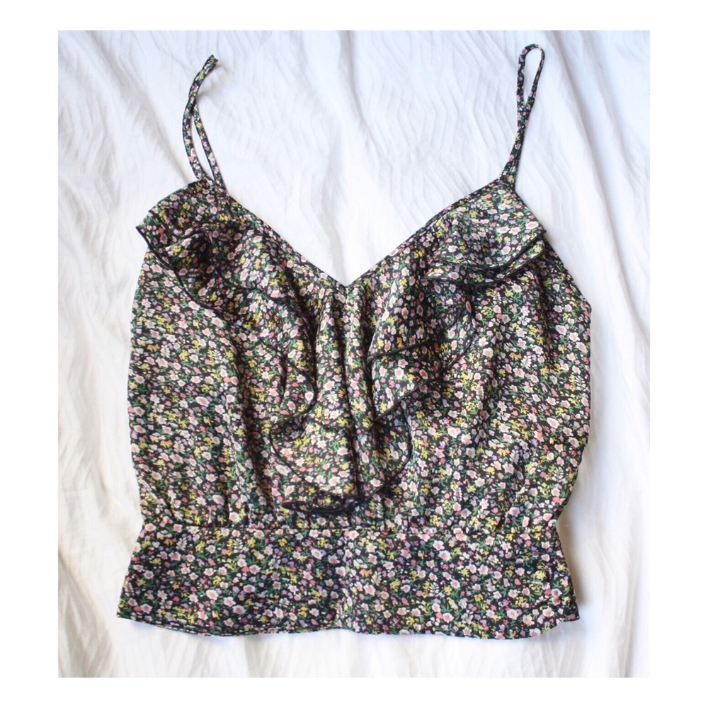 NEW Strappy Silky Floral Crop Top from Urban